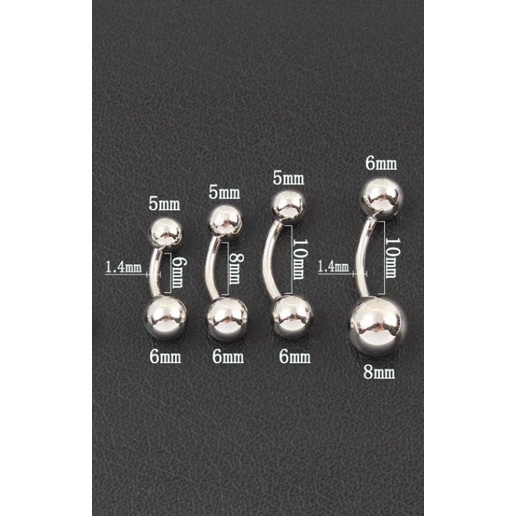 Khuyên rốn basic nhỏ thân ngắn 6 - 8 - 10mm