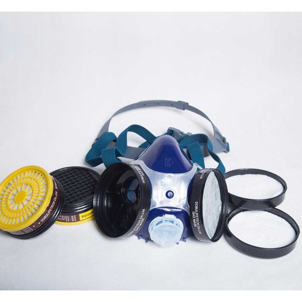 Mặt nạ phòng độc Hàn Quốc DM-8024, Tặng 2 phin lọc- phun sơn, phun thuôc sâu