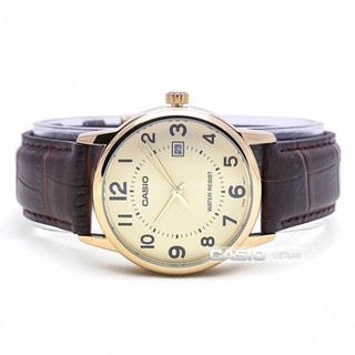 Đồng Hồ Nữ Dây Da Casio LTP-V002GL-9BUDF