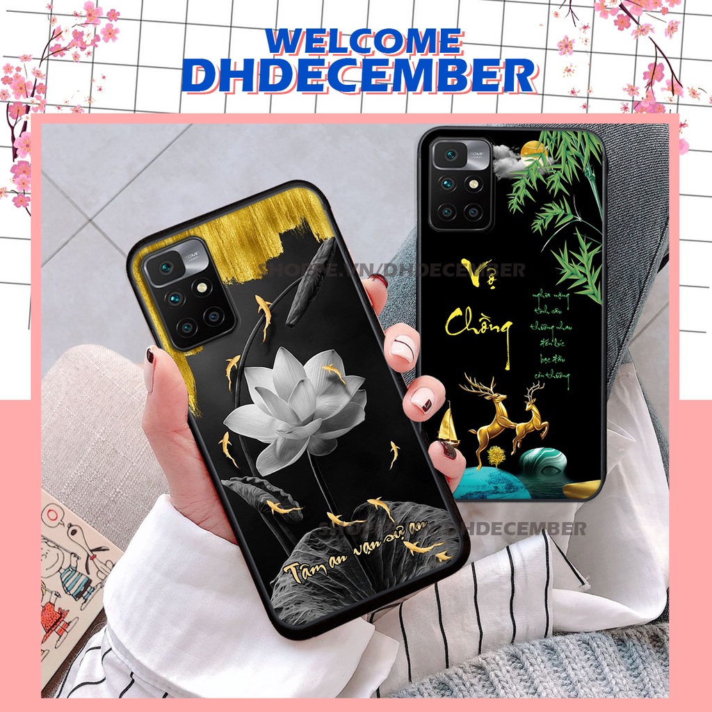 Ốp lưng Xiaomi REDMI 10 in hình thư pháp tâm an vạn sự an ,mã đáo thành công SIÊU CHẤT