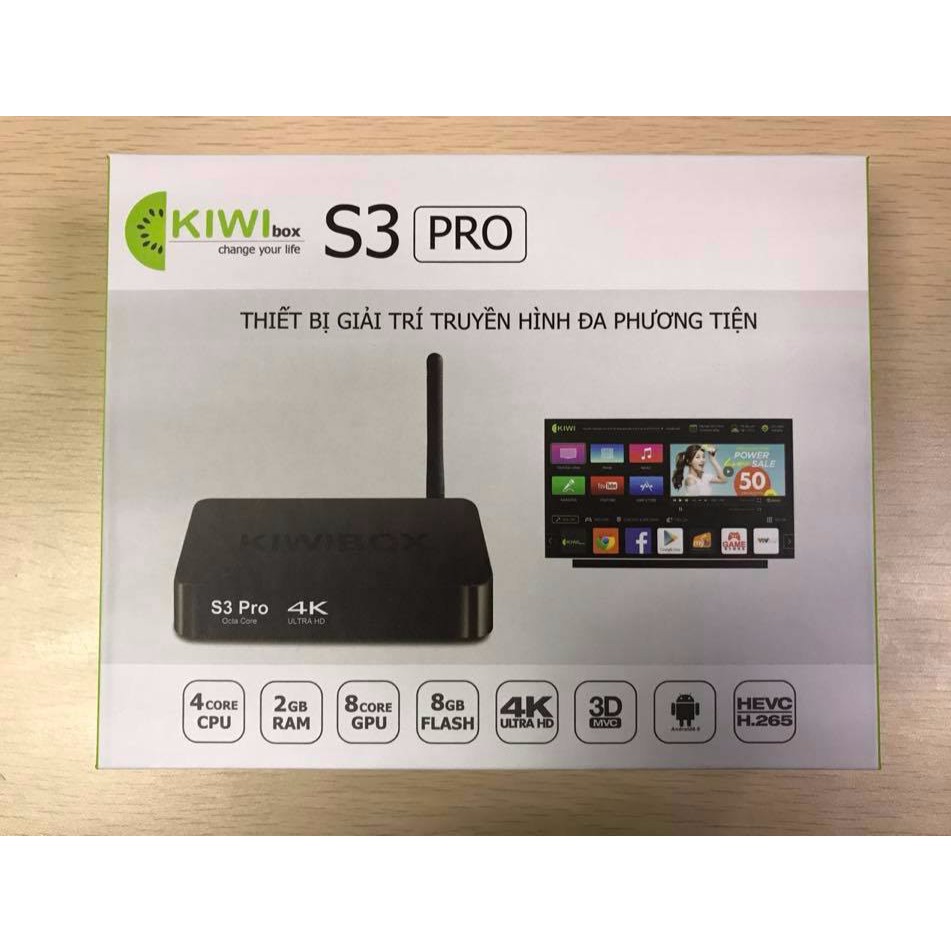 ANDROID TV BOX KiWi S3 PRO - ANDROID 6.0 MỚI NHẤT