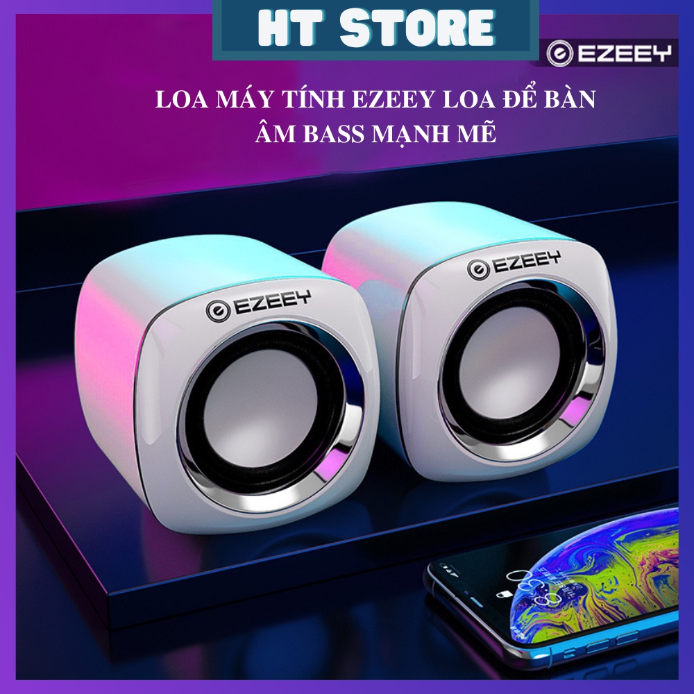 Loa Máy Tính - Loa Để Bàn EZEEY Cao Cấp Loại Có Dây Kiểu Dáng Hiện Đại Âm Bass Mạnh Mẽ