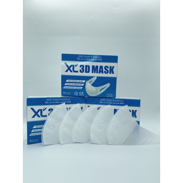 KHẨU TRANG 3D MAX XL - 3D CÔNG NGHỆ NHẬT HỘP 50 CÁI