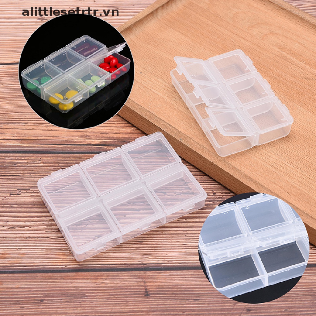 Hộp Đựng Thuốc Mini 6 Ngăn Di Động An Toàn Cho Sức Khỏe
