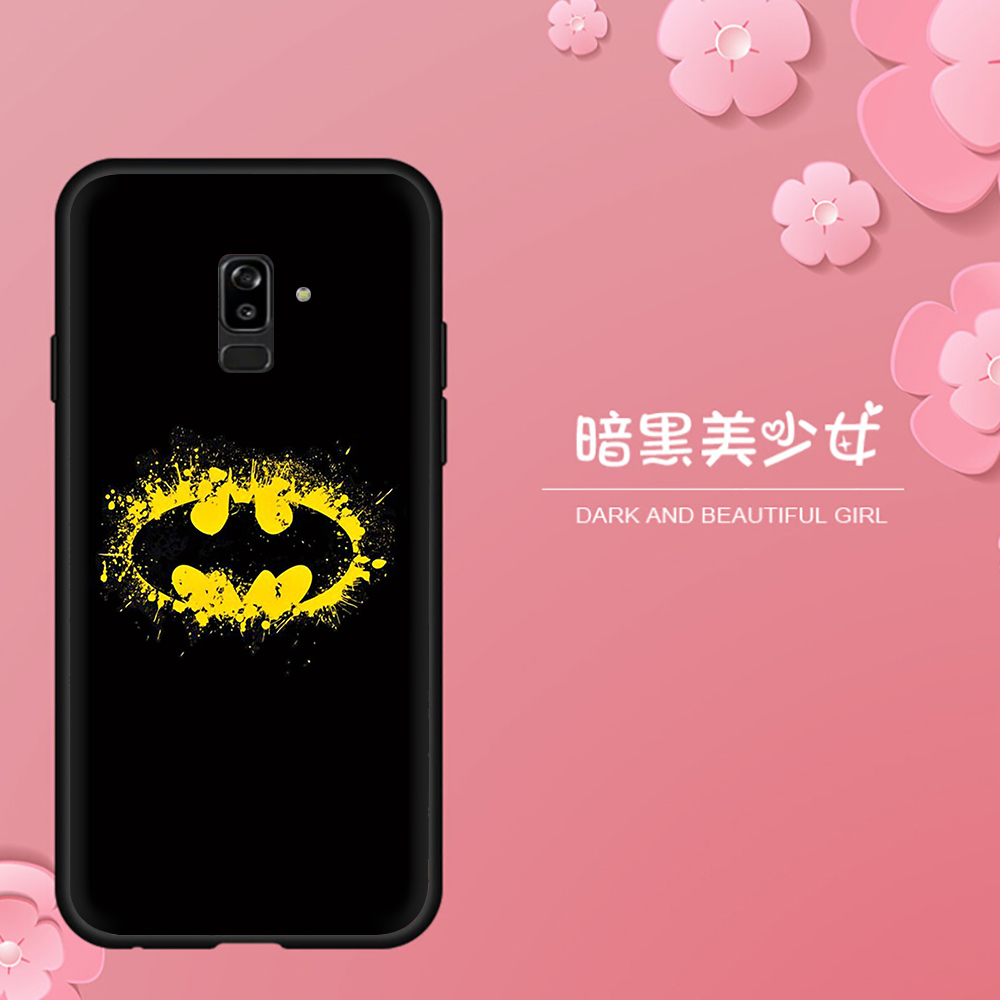 Ốp Điện Thoại Tpu Dẻo Màu Đen In Hình Batman Thời Trang Chống Rơi Cho Samsung J7 Prime J7 Pro J7 J730 J7 Core J8 2018