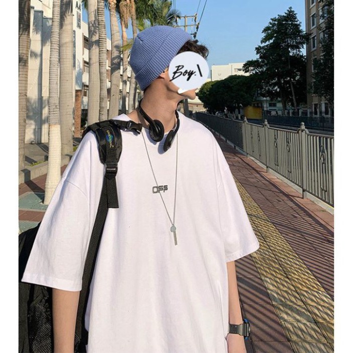 ÁO THUN, ÁO PHÔNG TAY LỠ UNISEX FORM RỘNG OVERSIZE off white sơn dầu M552 KL SHOP TD SHOP