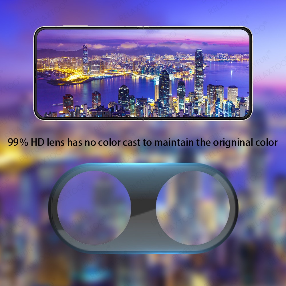 Ốp Điện Thoại Kính Cường Lực Bảo Vệ Camera Sau 3d Cho Samsung Galaxy Z Flip3 5g Z Flip 3