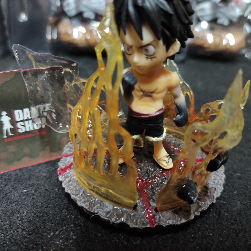 Mô hình Figure One Piece chipi Luffy, Zoro, Sanji 10cm Fullbox Tặng Poster