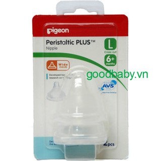 núm vú  cổ  rộng  ppsu pigeon size L