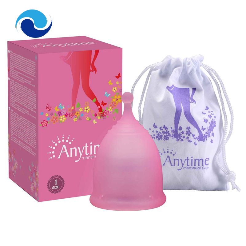 [Hàng mới về] Cốc nguyệt san Anytime màu hồng an toàn tiện lợi cho nữ