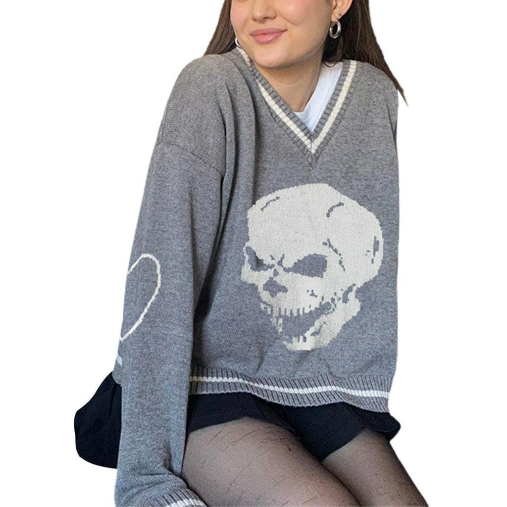 Áo Sweater Nữ Tay Dài Cổ Chữ V Thời Trang