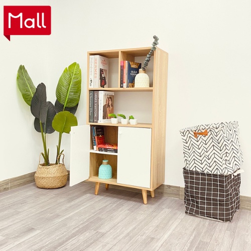 Tủ sách nhiêu tầng, Kệ sách đa năng gỗ sồi Multi S Phong cách- GP106