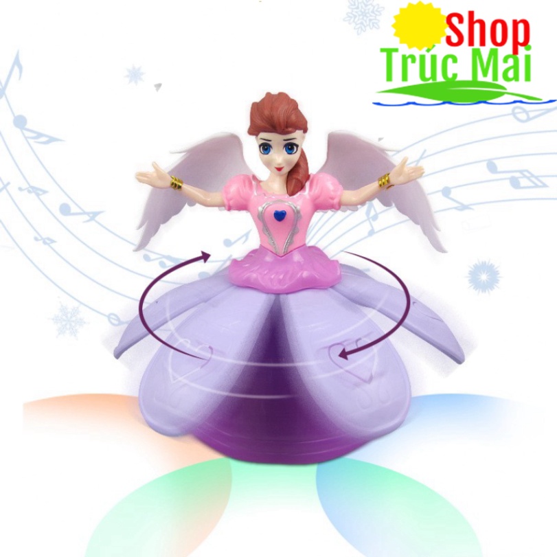 Đồ Chơi trẻ con nữ tiên Múa Có Nhạc Và Đèn Led  tặng cán đèn lồng trung thu để làm đồ chơi trung thu cho bé gái