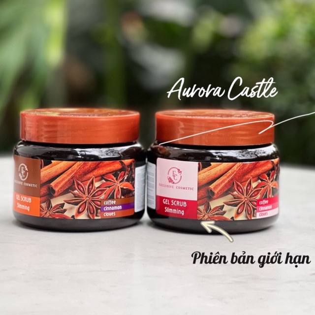 tẩy da chết toàn thân quế hồi Exclusive Cosmetic Scrub Nga