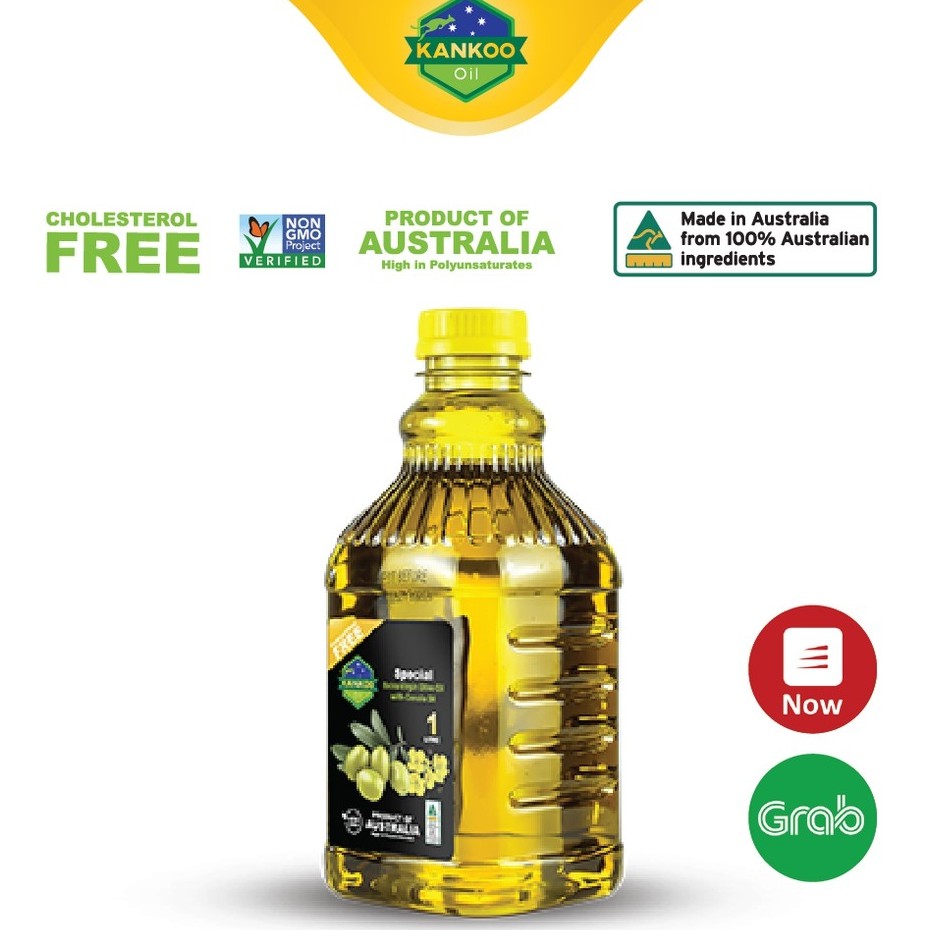 Dầu hạt cải oliu Kankoo chai 1L hàng nhập khẩu Úc