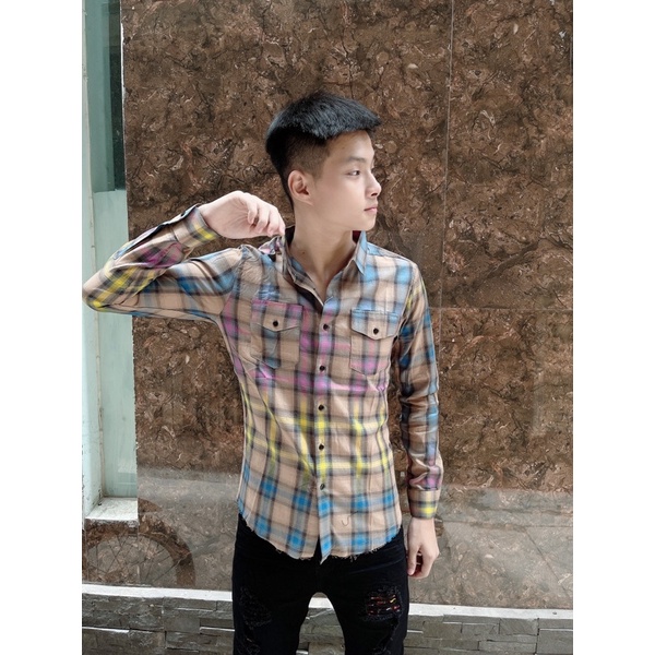 Áo Sơ Mi Nam Kẻ BBR - Áo Sơ Mi Nam Cao Cấp