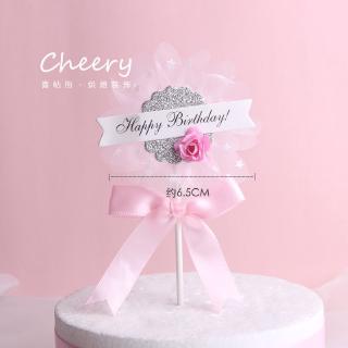 Que HPBD hoa nơ hồng