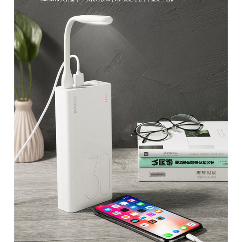 Pin Sạc dự phòng ROMOSS SENSE 8+ 30000mAh Hỗ trợ sạc nhanh