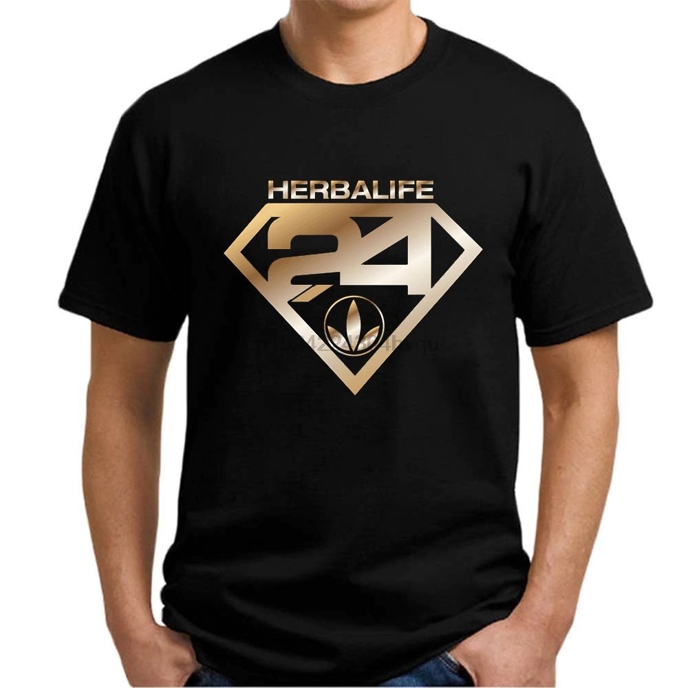 Herbalife 24 Nutrition Funny Style Tees 100% Cotton Fitness Men'S T-Shirts Halloween Gift