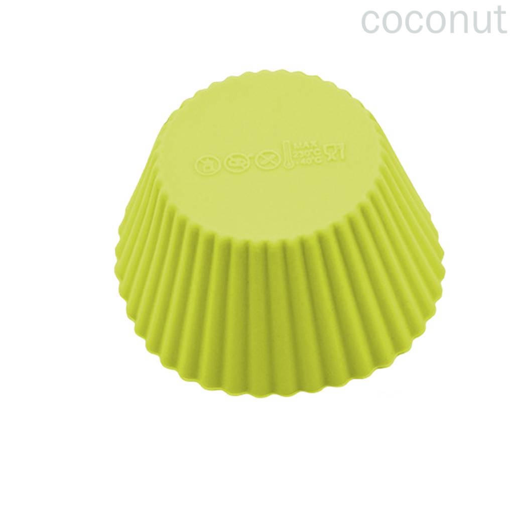 Set 12 Cốc Silicon Làm Bánh Cupcake Nhiều Màu