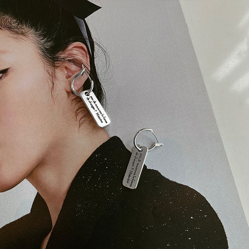 Khuyên Tai Hình Vuông Phong Cách Mới Đơn Giản 22616