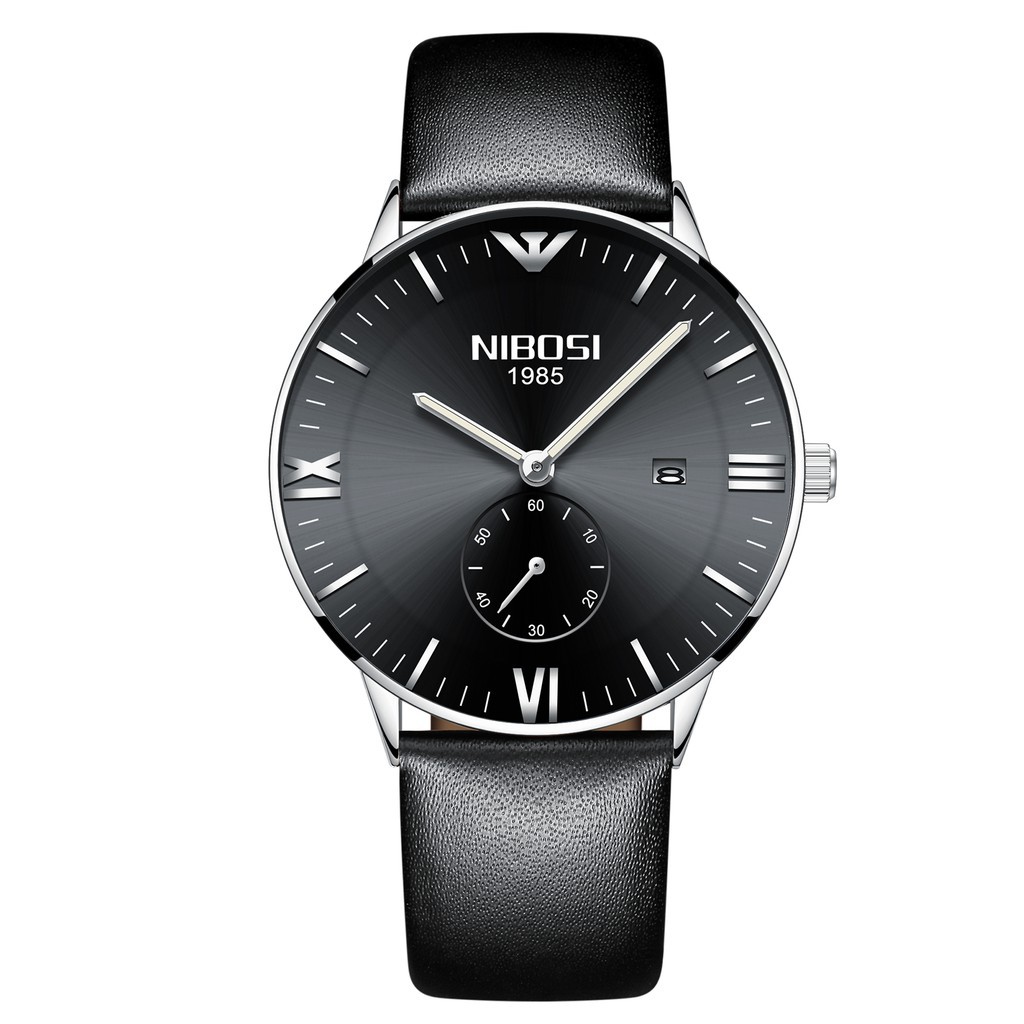 ĐỒNG HỒ NAM NIBOSI 2308 (1985) - (FULL BOX) CHÍNH HÃNG, DÂY DA, KÍM RỐN, SIÊU CHỐNG NƯỚC VÀ CHỐNG XƯỚC Bán lẻ giá sỉ
