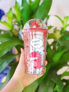 Bình Đựng Nước Khủng Long 3D Cho Bé