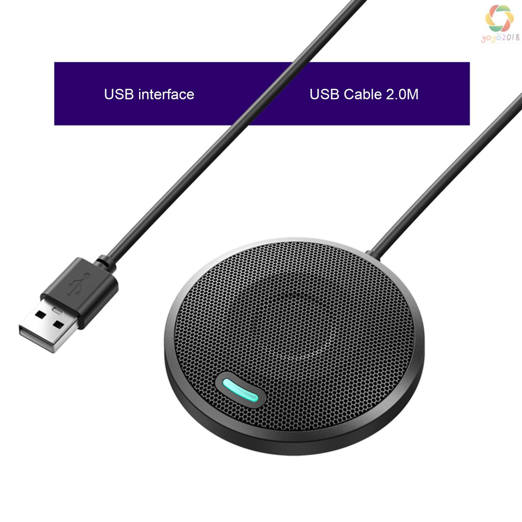 Micro Để Bàn U2 Có Dây Cáp Usb Dùng Để Phát Sóng Trực Tuyến / Hội Nghị / Hội Nghị / Hội Nghị / Chơi Game