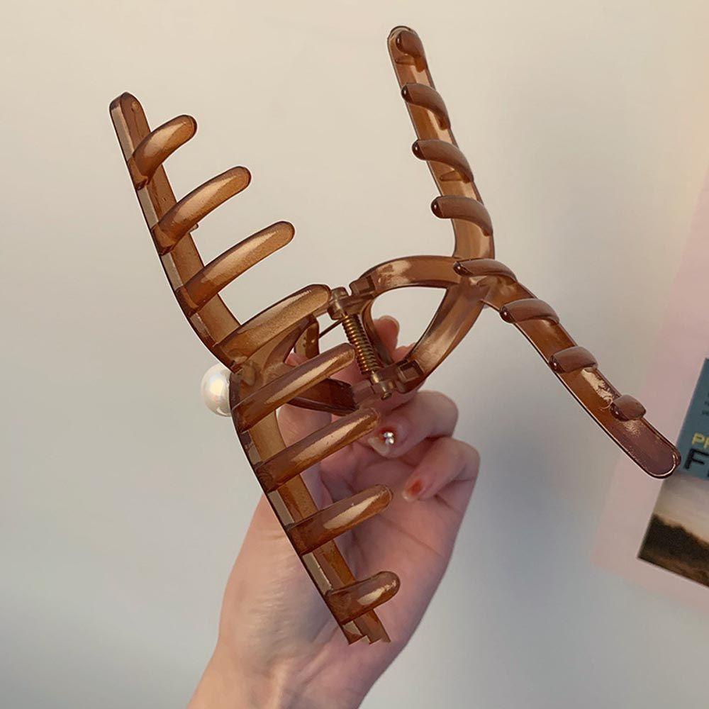 MXGOODS Kẹp Tóc Cá Mập Cỡ Lớn Thiết Kế Đơn Giản Ngọt Ngào Cho Nữ