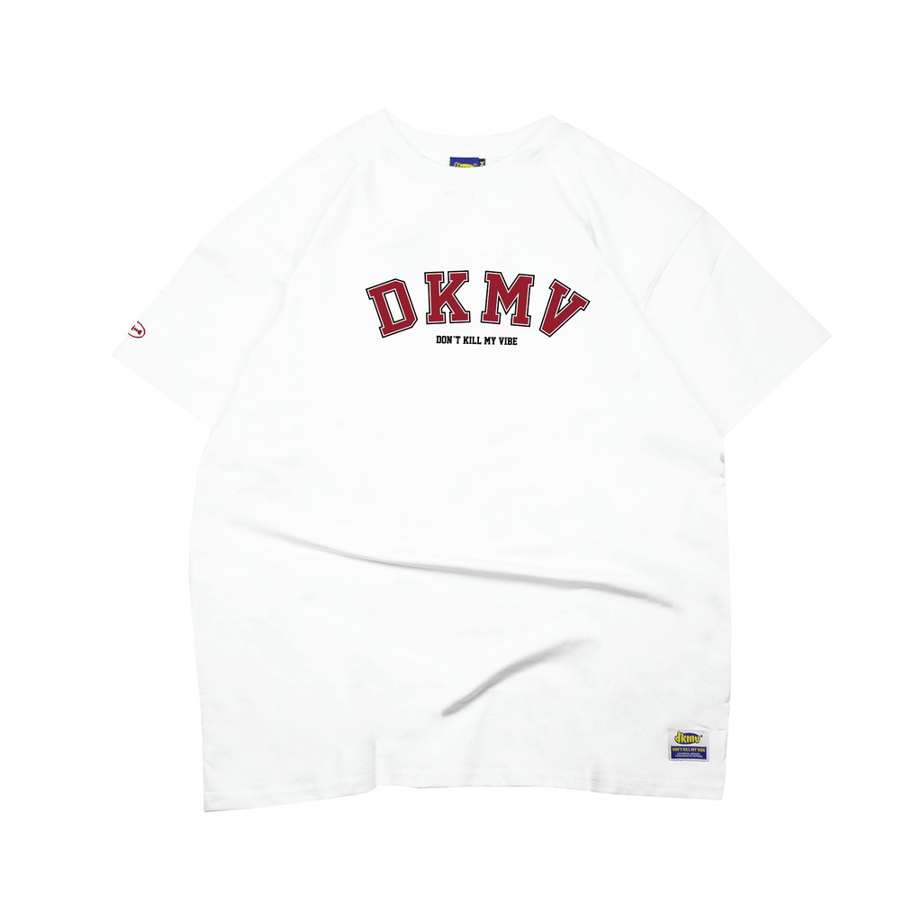 [Mã WASKT304 giảm 15% tối đa 30K đơn 99K] Áo thun unisex form rộng DKMV màu trắng | Tee Jersey - White