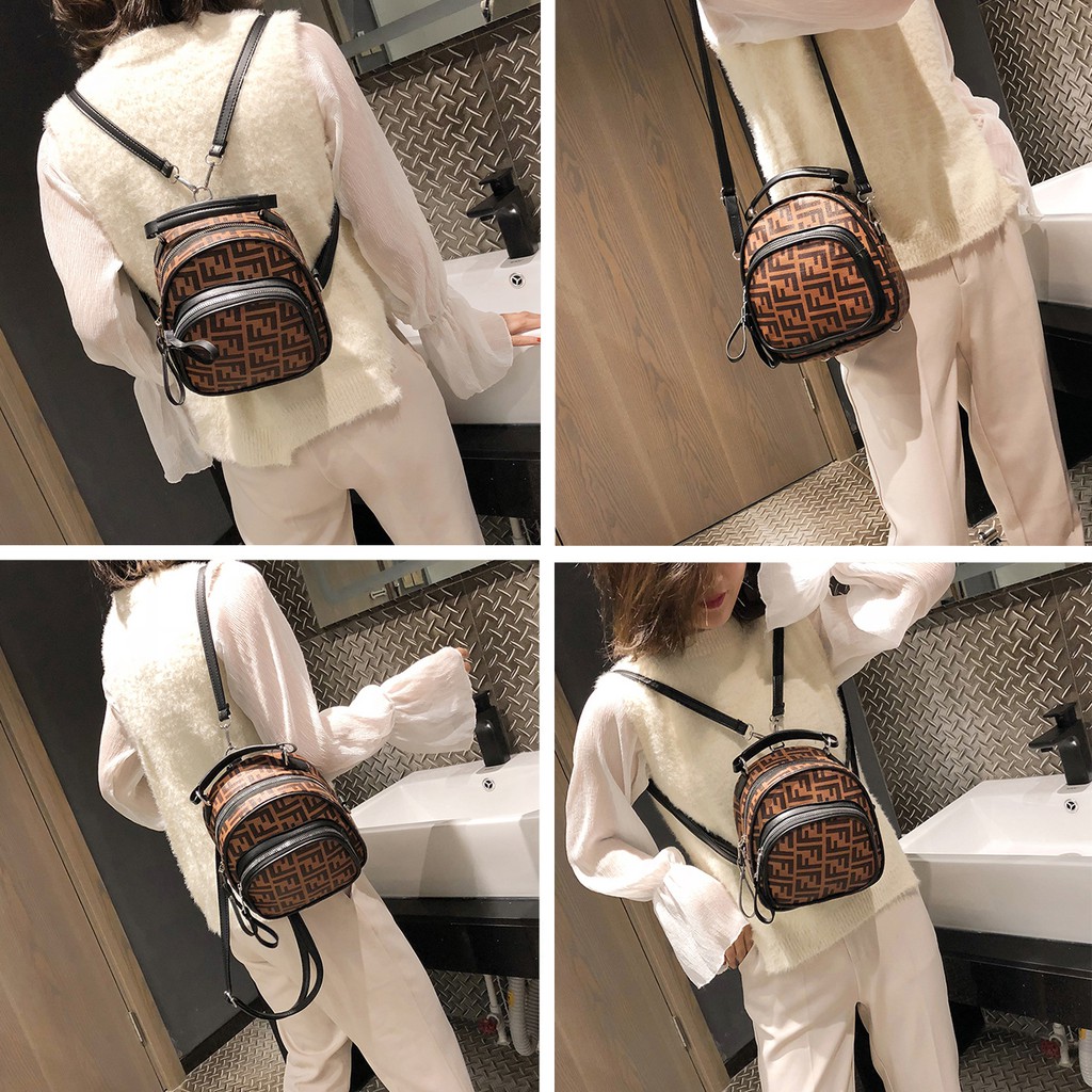 Balo Mini Cao Cấp Hoa Văn FANPINBAG Hottrend P987