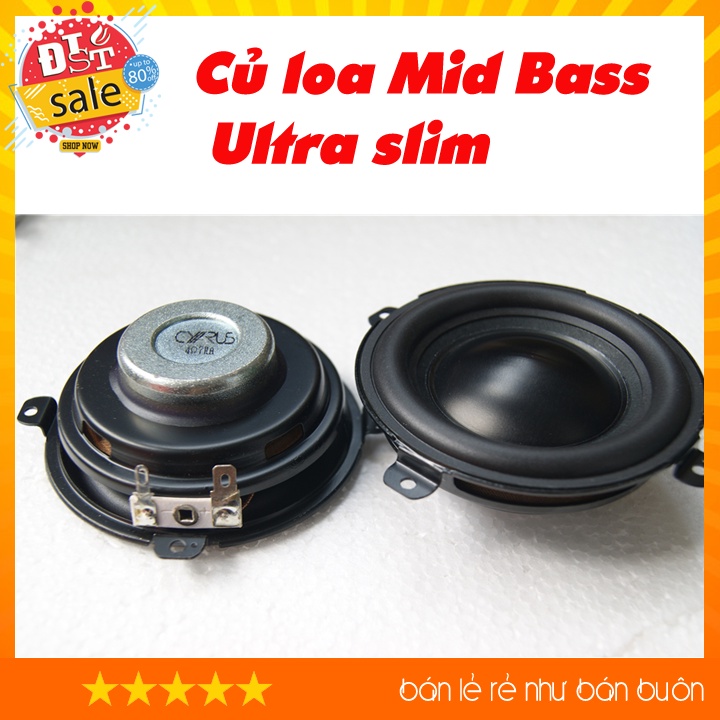 Củ loa Mid Bass Ultra slim tháo loa 1More S1001BT 3.3inch, 4ohm30w DIY loa di động loa bluetooth. siêu bass