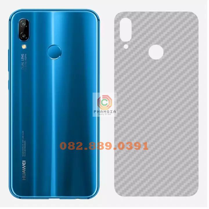 Miếng dán mặt lưng skin carbon Huawei Y9 2019/ Y9 Prime 2019/ Y9s