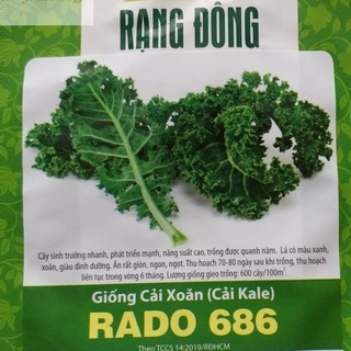 Hạt giống cải xoăn kale, cải kale xoăn