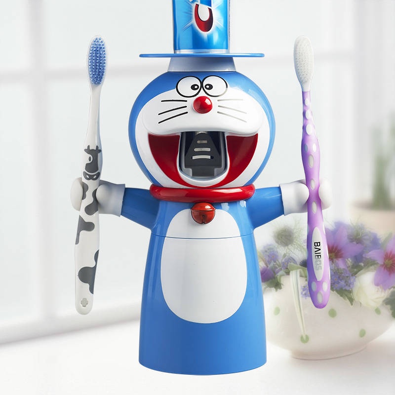 Dụng Cụ Bóp Tuýp Kem Đánh Răng Tự Động Hình Doraemon