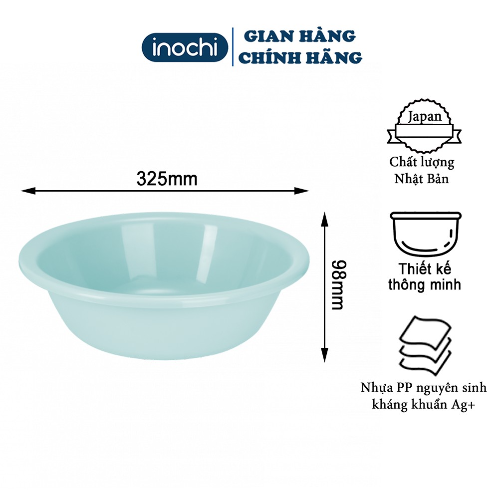 Chậu nhựa ,Thau nhựa rửa mặt cho bé gội đầu nhà tắm Notoro inochi21/27/32cm - Chính hãng INOCHI