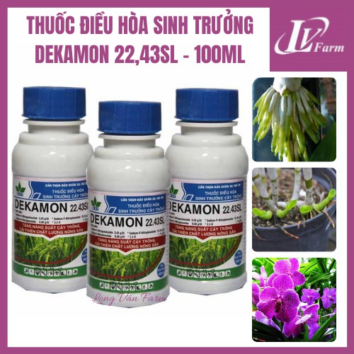 Phân Bón DEKAMON 22.43L - 100ml - Thuốc Điều Hòa Sinh Trưởng Cây Trồng, Hoa Lan