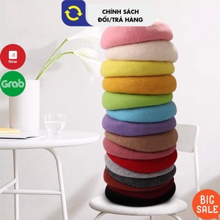 Mũ Nồi / Beret Màu Trơn Phong Cách Hàn Quốc Cho Bé nón bánh tiêu dễ thương