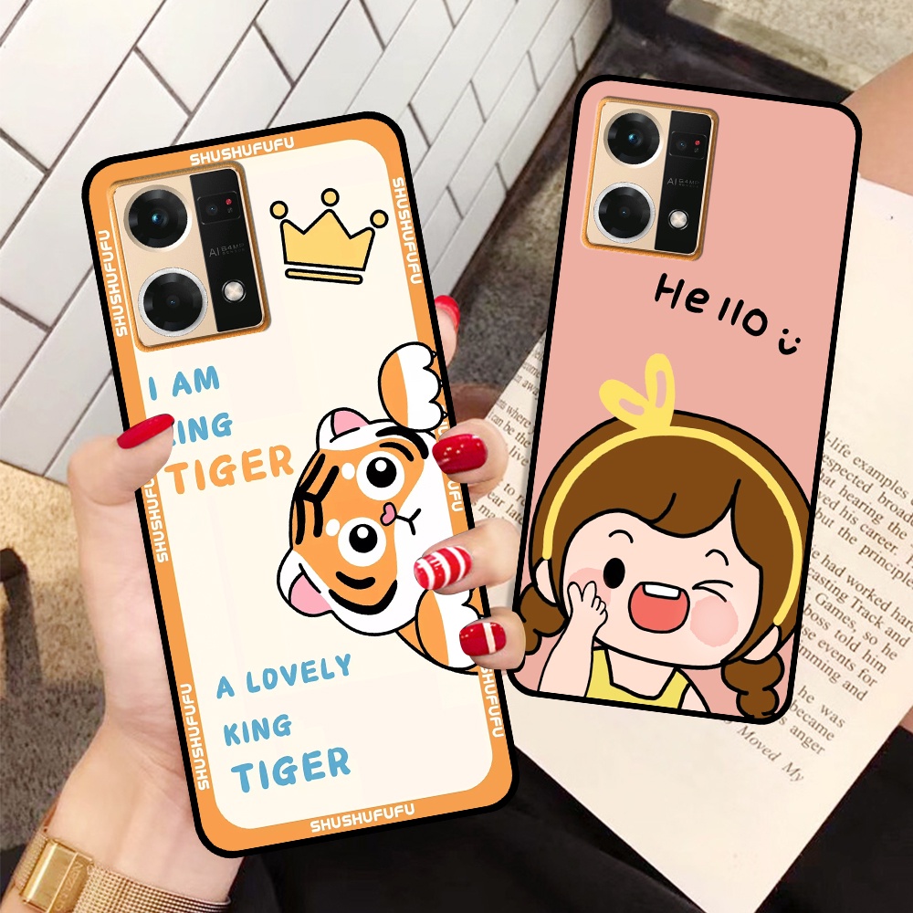 Ốp Oppo Reno 7 4G / Reno 7 5G (Reno7 5G) / Reno 7Z 5G (Reno7 Z 5G)  in hình mickey, hổ, kingtiger siêu rẻ T19 - T24