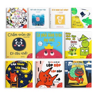 Sách - Combo 10 cuốn Màu sắc, Âm thanh, Hình khối - Ehon Nhật Bản cho bé 0-6 - Ehon Nhật Bản