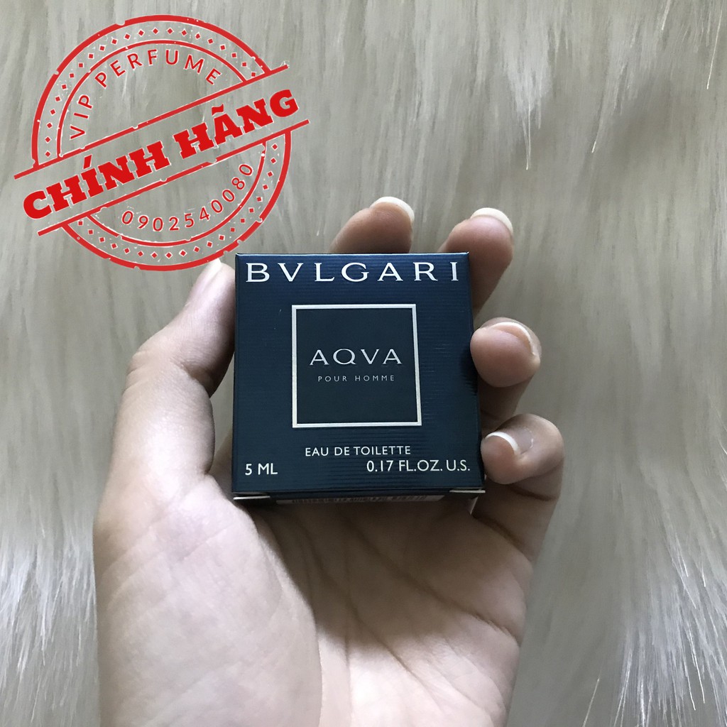 Nước hoa nam Bvlgari Aqva Pour Homme EDT 5ml