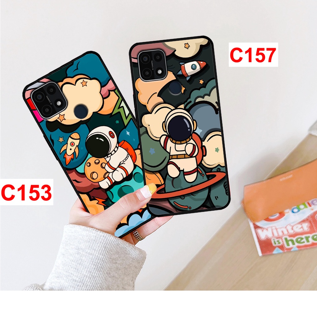 Ốp lưng Oppo A15 - A15s in hình hoạt phi hành gia, vũ trụ ngân hà.
