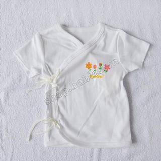 Combo 3 áo cột dây tay ngắn Hotga(Cho bé sơ sinh đến 4-5 tháng)