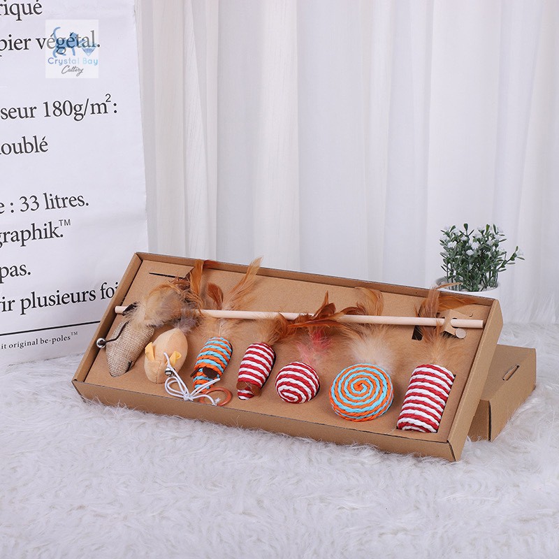 BỘ CẦN CÂU 7 MÓN CHO MÈO