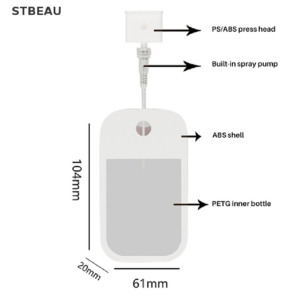 [Hàng mới về] Bình xịt rỗng bằng nhựa 48ml kèm thẻ xịt tiện dụng đa năng