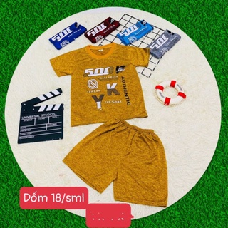 Bộ bé trai lớn vải giãn