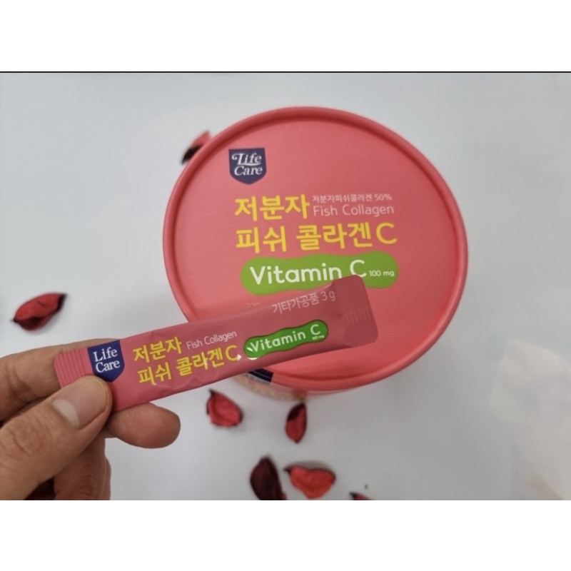 Collagen Plus vitamin C - Collagen Lựu đỏ Life Care 90gói