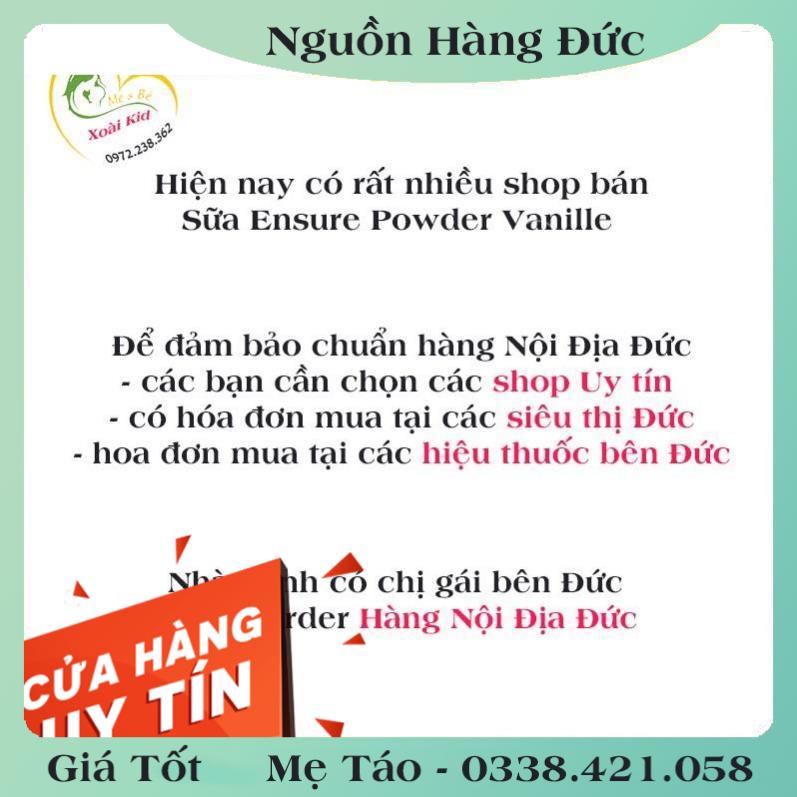 [auth] Sữa Ensure của Đức 400g Date mới- Nội địa Đức Đủ Bill [Hot]