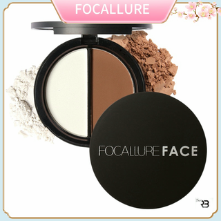 FA05 Bảng phấn trang điểm FOCALLURE bắt sáng và tạo khối 3 tông màu tùy chọn 8.4g