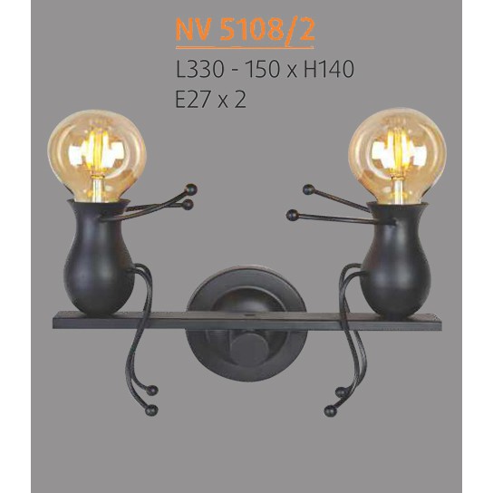 Đèn thả trần -treo tường trang trí kiểu hiện đại VKT-NB-5108/2 ( Tặng kèm bóng đèn chuyên dụng )